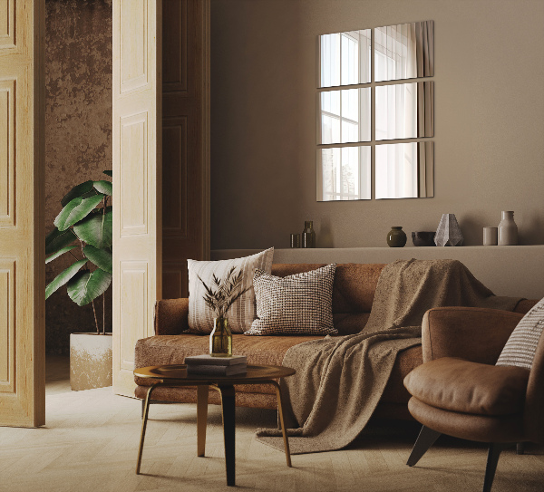 Self adhesive mirror squares 6 pcs 12x12 in (6 pcs 30x30 cm)