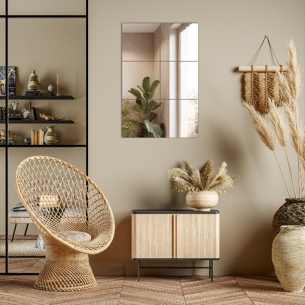 Self adhesive mirror squares 6 pcs 12x12 in (6 pcs 30x30 cm)