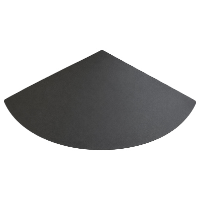 Quarter-circle aluminum grill mat 39 x 39 inches