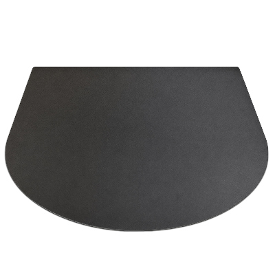 Semi-oval stainless steel grill sheet 31x35 in (80x90 cm)