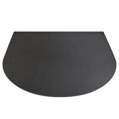 Semi-oval metal sheet barbecue grill 39x39 in (100x100 cm)