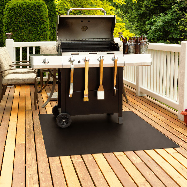 Rectangular stainless steel grill mat 39x31 inches