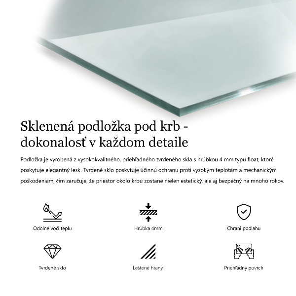 Glass wood burner hearth 24x24 in (60x60 cm)