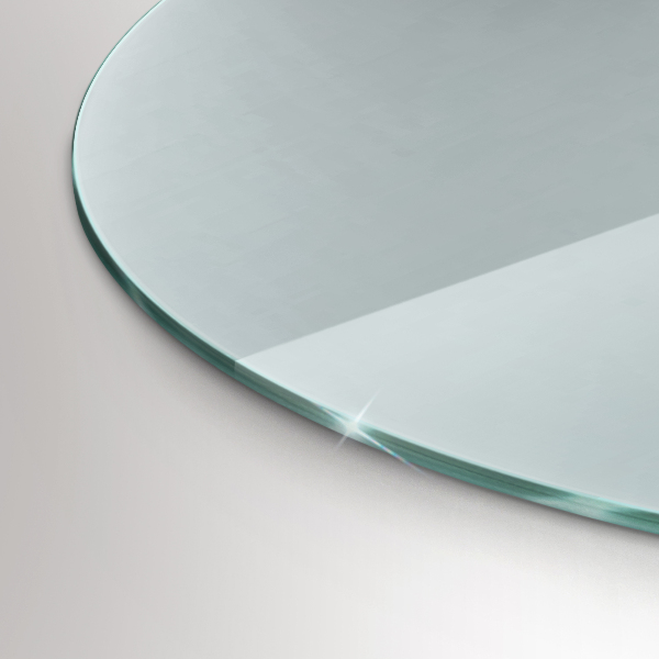 Glass hearth 39x39 in (100x100 cm)