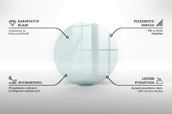 Corner glass hearth fi39 in (100 cm)