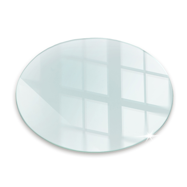 Corner glass hearth fi20 in (fi50 cm)