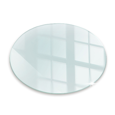Corner glass hearth fi24 in (fi60 cm)