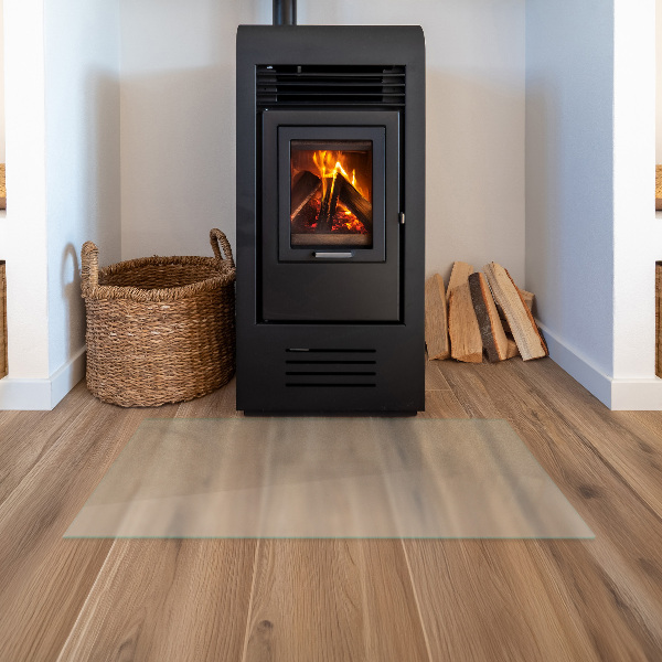 Rectangular translucent glass hearth 47x23 in (120x60 cm)