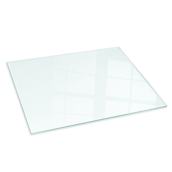 Rectangular translucent glass hearth 31x23 in (80x60 cm)