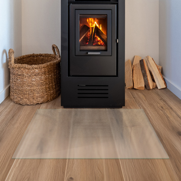 Rectangular translucent glass hearth 31x23 in (80x60 cm)