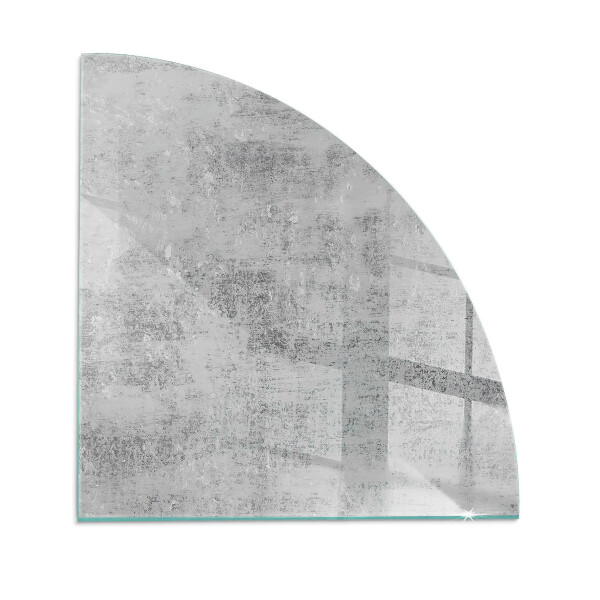 Quarter-circle glass hearth plate Abstract background texture