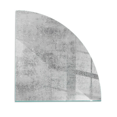 Quarter-circle glass hearth plate Abstract background texture