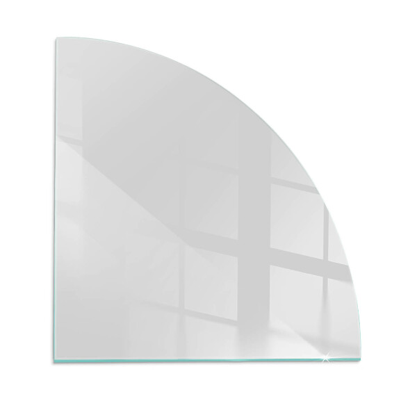 Quarter-circle toughened glass hearths Color Gray