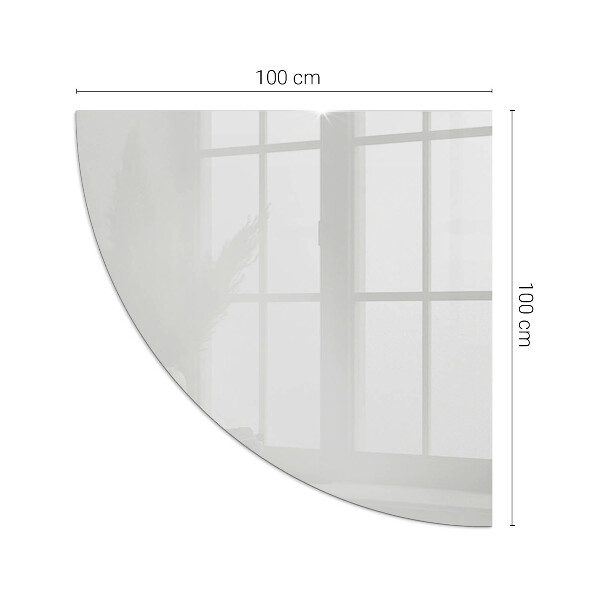 Quarter-circle toughened glass hearths Color Gray