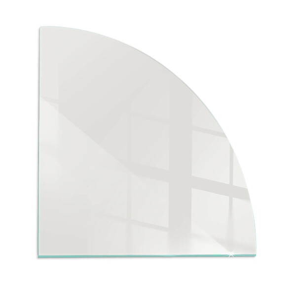 Quarter-circle tempered glass hearth Color Gray