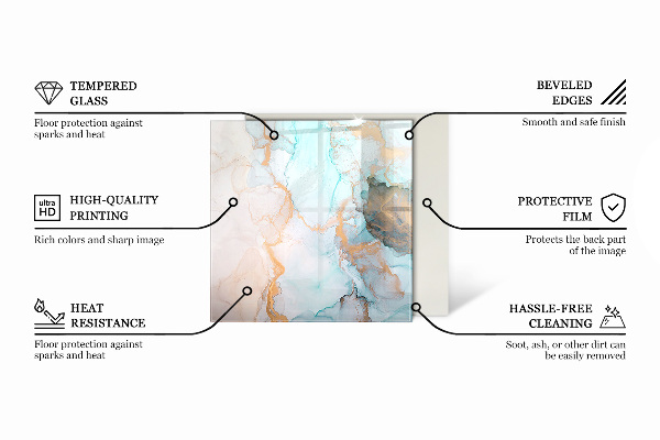 Square glass hearth for log burner Three-dimensional geometry