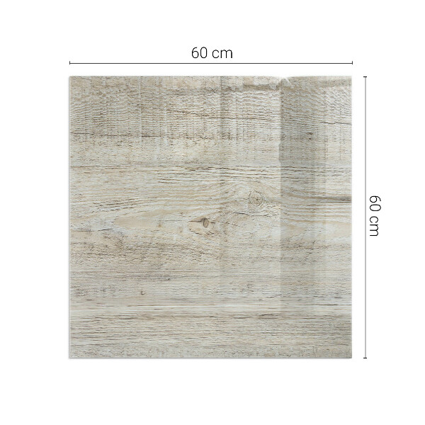 Square glass hearth for log burner Light wood texture