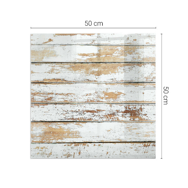 Square glass hearth for log burner Damaged wooden board