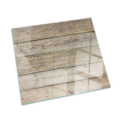 Square glass hearth for wood stove Natural wood boards