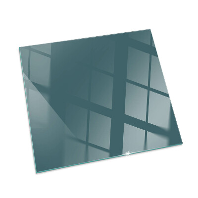 Square glass hearth for wood stove Sea Color