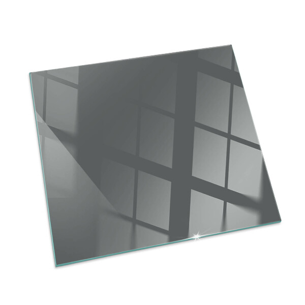 Square glass hearth Color Gray-brown