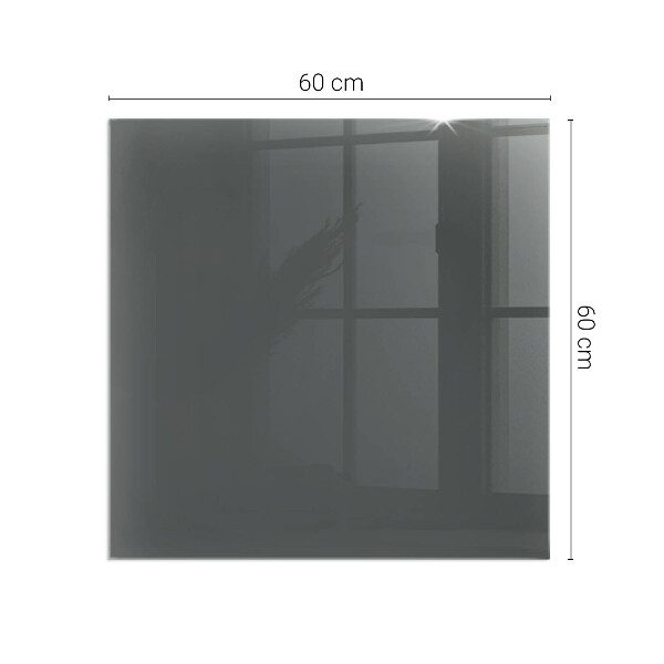 Square glass hearth Color Gray-brown