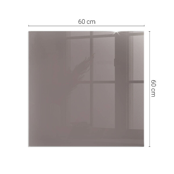 Square glass hearth for log burner Color Beige