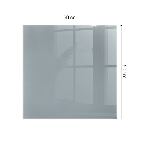 Square glass hearth for wood stove Color Gray