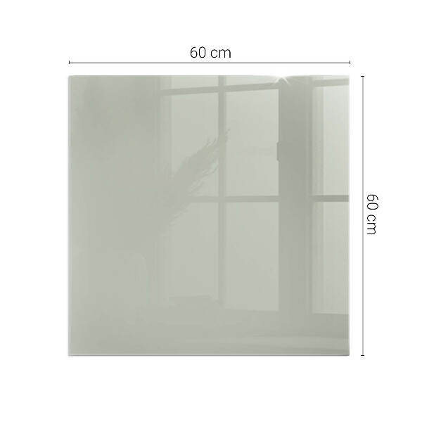 Square glass hearth for wood stove Color Gray-green