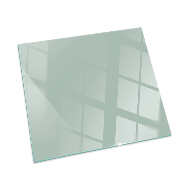 Square glass hearth Color Light Green