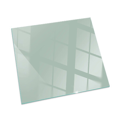 Square glass hearth Color Light Green