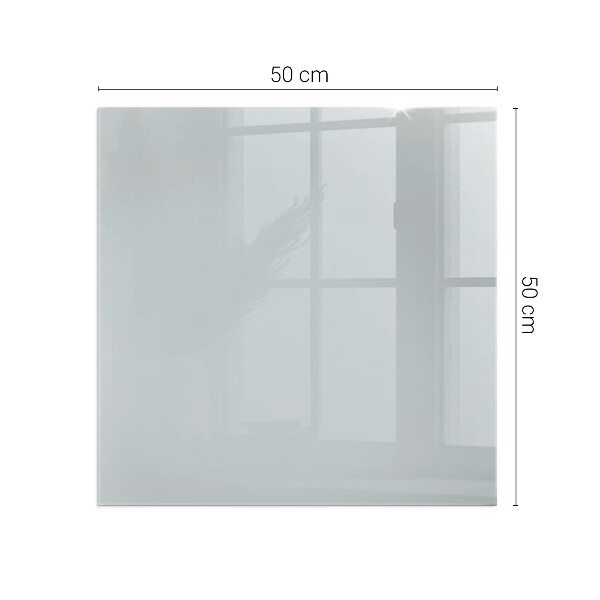 Square glass hearth for log burner Color Gray