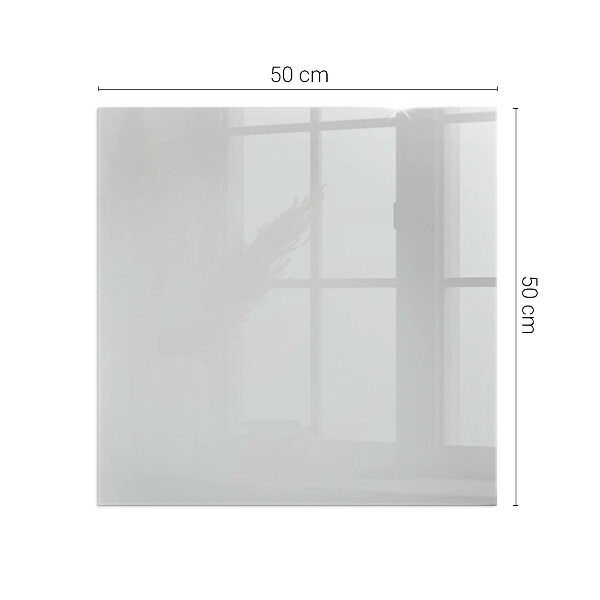 Square glass hearth for wood stove Color Gray