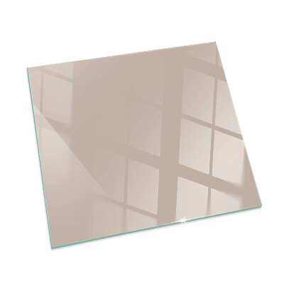 Square glass hearth Color Light Brown