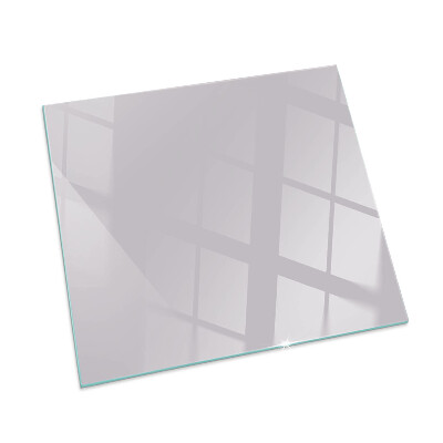 Square glass hearth for log burner Light purple color