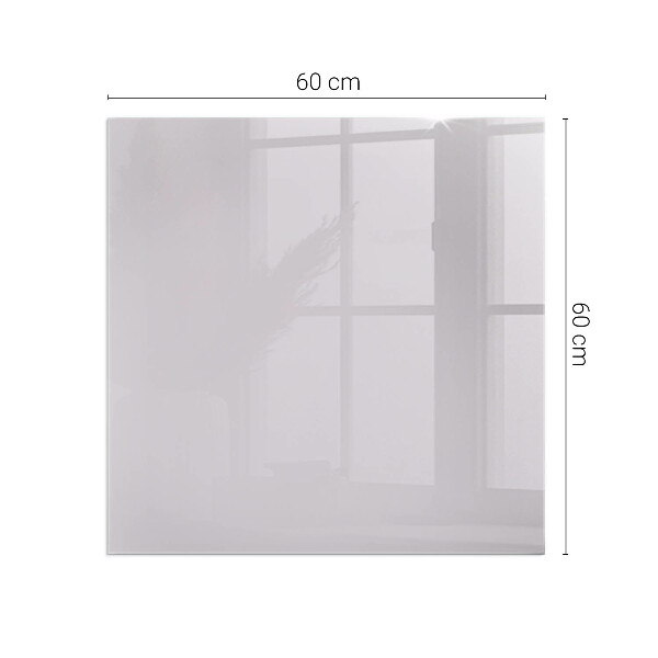 Square glass hearth for log burner Light purple color