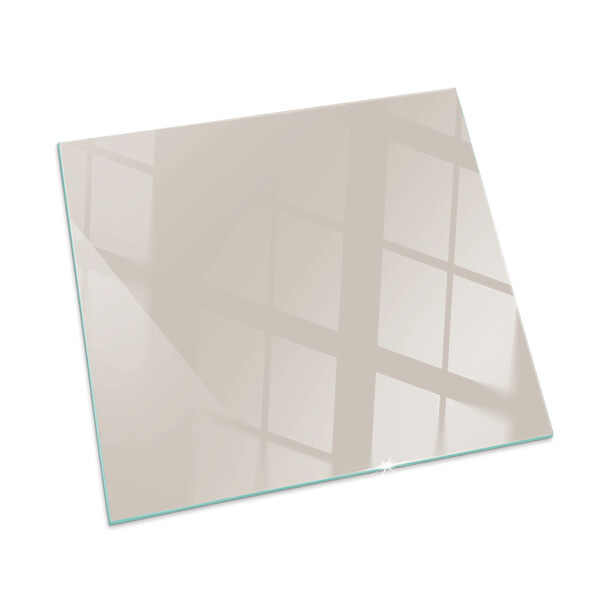Square glass hearth for log burner Color Pale Pink