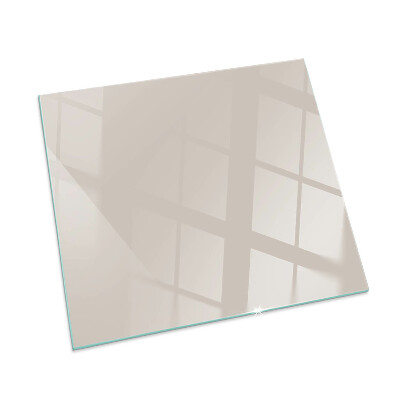 Square glass hearth for log burner Color Pale Pink