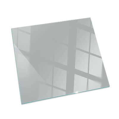 Square glass hearth for wood stove Color Light gray