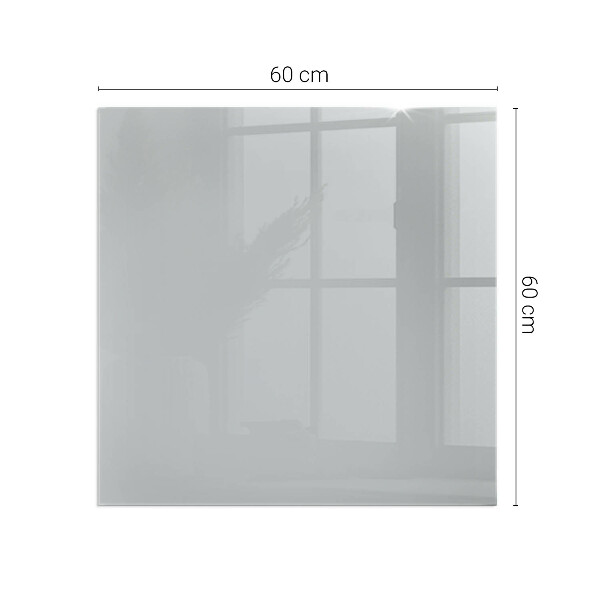 Square glass hearth for wood stove Color Light gray