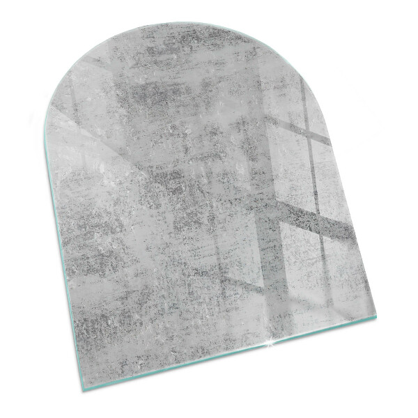 Half-oval glass hearth plate Abstract background texture