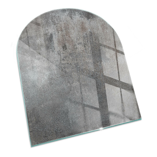 Half-oval toughened glass hearths Raw surface texture
