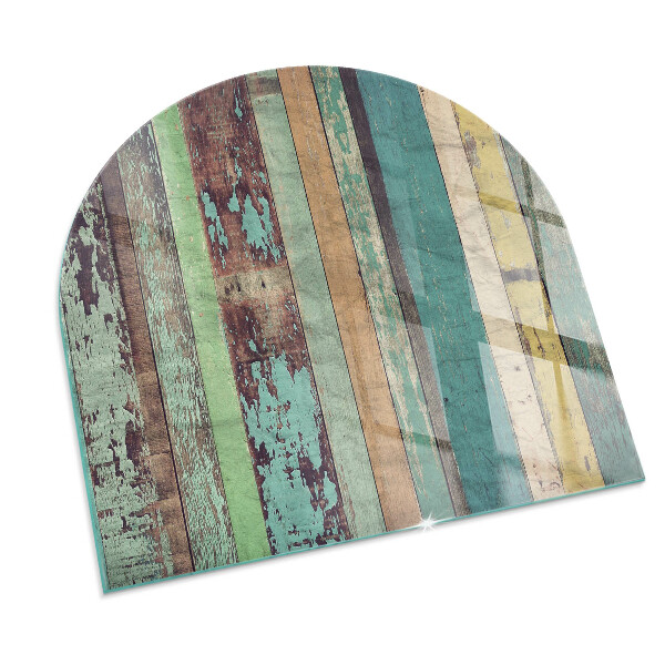 Half-oval toughened glass hearths Boards in different shades