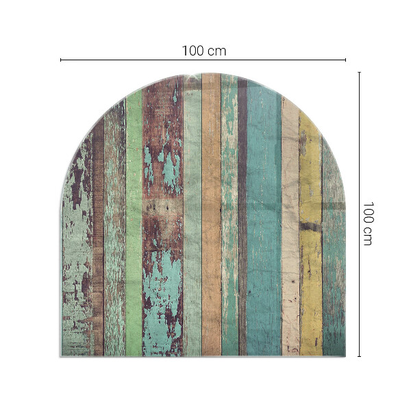 Half-oval toughened glass hearths Boards in different shades
