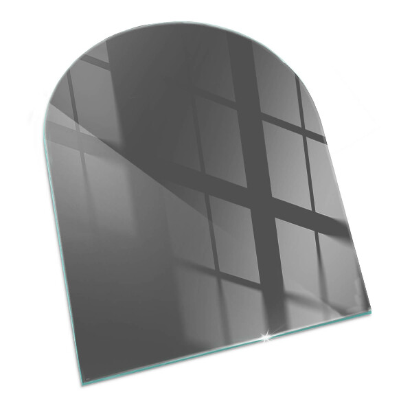 Half-oval toughened glass hearths Color Gray-brown