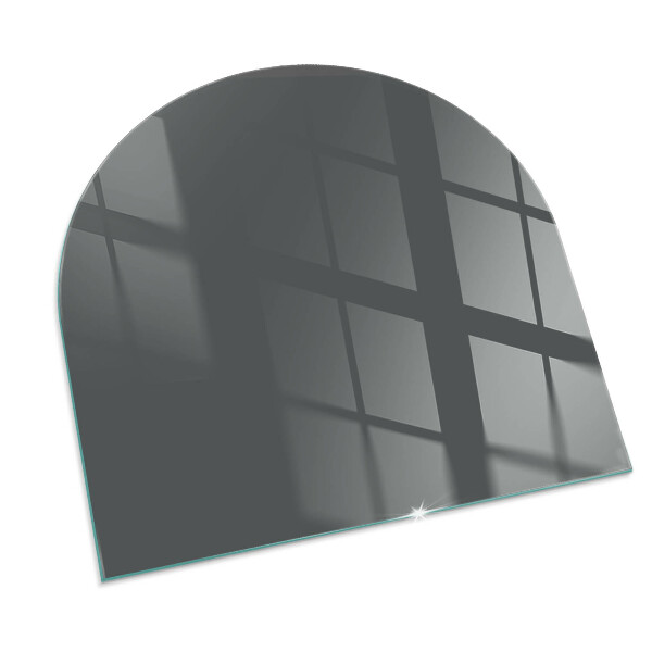 Half-oval toughened glass hearths Color Gray-brown