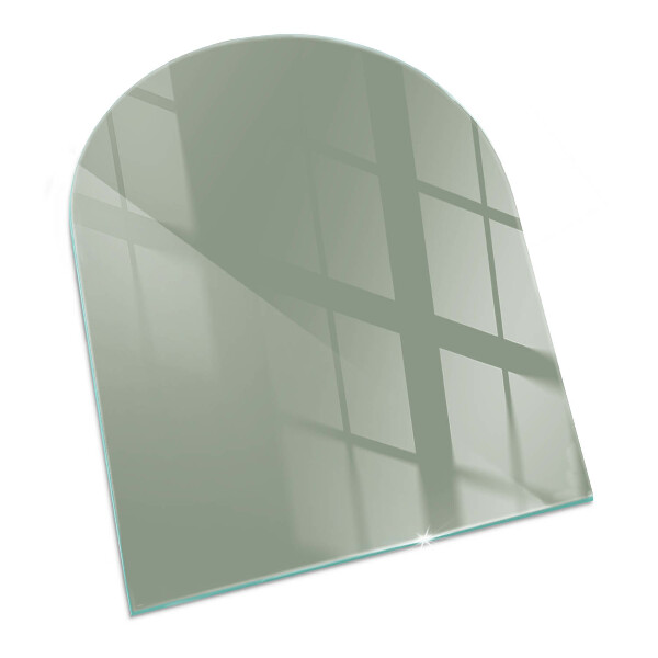 Half-oval toughened glass hearths Gray-green color