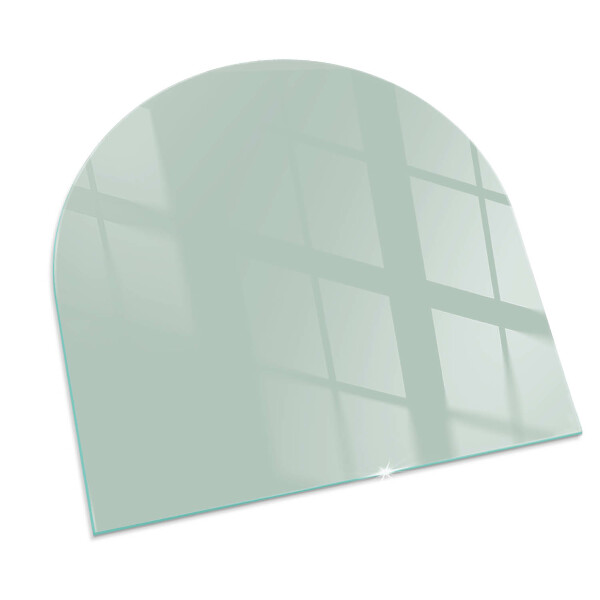 Half-oval toughened glass hearths Color Light Green