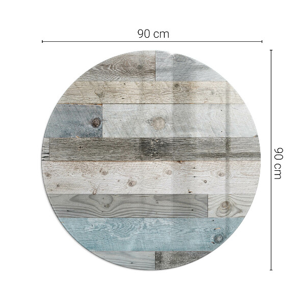 Round glass fire hearth Boards in different shades