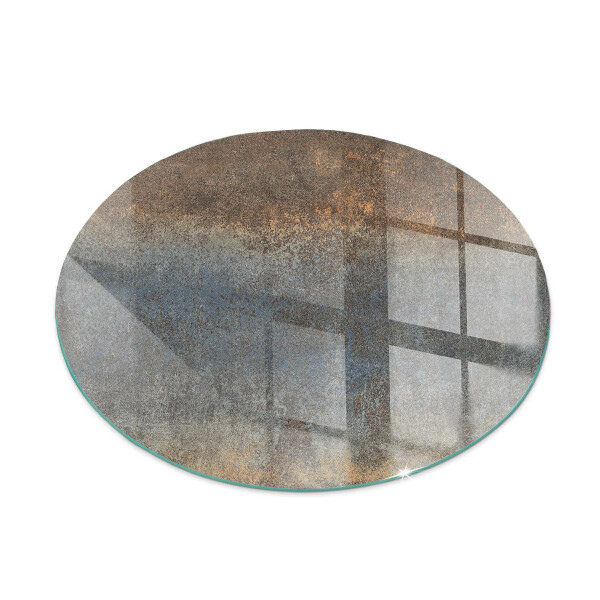 Round glass hearths for wood burners Abstract texture pattern